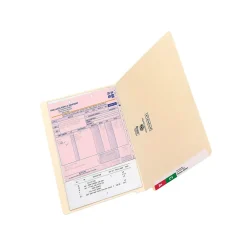 File Folders|Smead End-Tab File Folders, Straight-Cut Tab, Legal Size, Manila, 100/Box (27100)