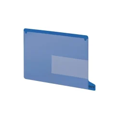 File Folders|Smead End-Tab Poly Out Guides, 2 Pocket Style, Bottom Position Tab, Letter, Blue, 25/Bx (61951)