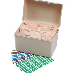 Labels|Smead ETS File Folder Label, Jan-Dec, Assorted Colors, 3000 Labels/Pack (67450)