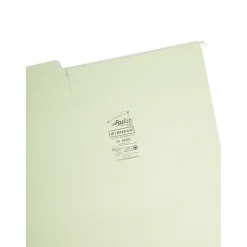 Hanging File Folders|Smead FasTab Hanging File Folders, 1/3 Cut, Legal Size, Moss, 20/Box (64083)