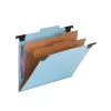 Hanging File Folders|Smead FasTab Heavy Duty Hanging File Folder, 2/5 Cut Tab, Letter size, Blue (65115)