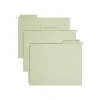 Hanging File Folders|Smead FasTab Recycled Hanging File Folder, 3-Tab Tab, Letter Size, Moss, 20/Box (64032)