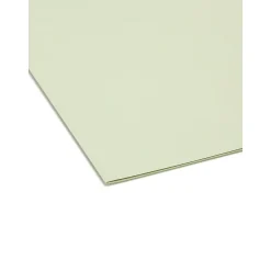 Hanging File Folders|Smead FasTab Recycled Hanging File Folder, 3-Tab Tab, Letter Size, Moss, 20/Box (64032)