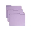 File Folders|Smead File Folder, 3 Tab, Letter Size, Lavender, 100/Box (12434)