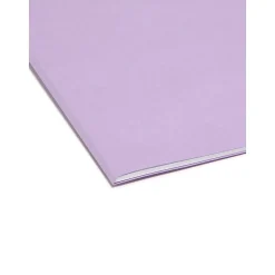 File Folders|Smead File Folder, 3 Tab, Letter Size, Lavender, 100/Box (12434)
