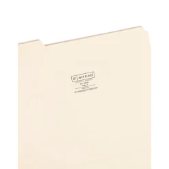 File Folders|Smead File Folder, 1/3-Cut Tab, Letter Size, Manila, 100/Box (10331)
