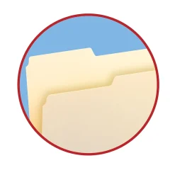 File Folders|Smead File Folder, 1/3-Cut Tab, Letter Size, Manila, 100/Box (10331)