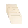 File Folders|Smead File Folder, 1/5-Cut Tab, Letter Size, Manila, 100/Bx (10350)