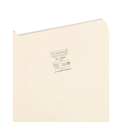 File Folders|Smead File Folder, 1/5-Cut Tab, Letter Size, Manila, 100/Bx (10350)