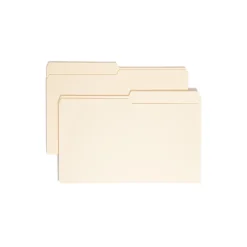 File Folders|Smead File Folder, 1/2-Cut Tab, Legal Size, Manila, 100/Box (15320)
