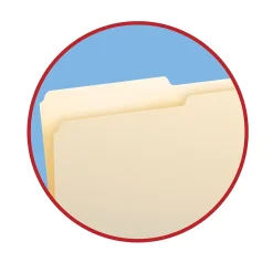 File Folders|Smead File Folder, 1/2-Cut Tab, Legal Size, Manila, 100/Box (15320)