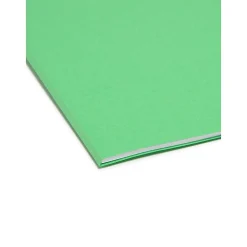 File Folders|Smead File Folder, Reinforced Straight-Cut Tab, Legal Size, , 100/Box (17110) Green