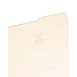 File Folders|Smead File Folder, Reinforced 2/5-Cut Tab Right Position, Legal Size, Manila, 100/Box (15386)