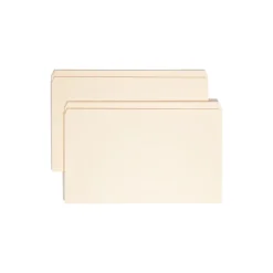 File Folders|Smead File Folder, Reinforced Straight -Cut Tab, Legal Size, Manila, 100 Per Box (15310)