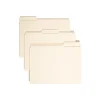 File Folders|Smead File Folder, Reinforced 1/3-Cut Tab, 1-1/2" Expansion, Letter Size, Manila, 50/Box (10405)
