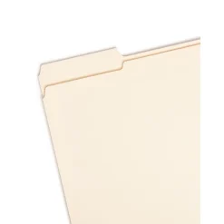 File Folders|Smead File Folder, Reinforced 1/3-Cut Tab, 1-1/2" Expansion, Letter Size, Manila, 50/Box (10405)