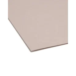 File Folders|Smead File Folder, Reinforced 1/3-Cut Tab, Legal Size, , 100/Box (17334) Gray