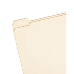 File Folders|Smead File Folder, Reinforced 1/5-Cut Tab, Letter Size, Manila, 100/Box (10356)
