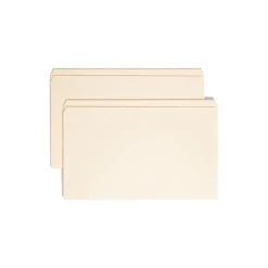 File Folders|Smead File Folder, Reinforced Straight -Cut Tab, Legal Size, Manila, 100 Per Box (15310)