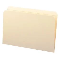 File Folders|Smead File Folder, Reinforced Straight -Cut Tab, Legal Size, Manila, 100 Per Box (15310)