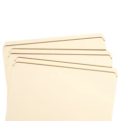 File Folders|Smead File Folder, Reinforced Straight -Cut Tab, Legal Size, Manila, 100 Per Box (15310)