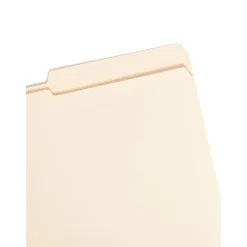 File Folders|Smead File Folder, Reinforced 2/5-Cut Tab Right Position, Legal Size, Manila, 100/Box (15386)