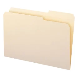 File Folders|Smead File Folder, Reinforced 2/5-Cut Tab Right Position, Legal Size, Manila, 100/Box (15386)