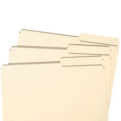 File Folders|Smead File Folder, Reinforced 2/5-Cut Tab Right Position, Legal Size, Manila, 100/Box (15386)
