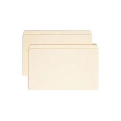 File Folders|Smead File Folder, Straight-Cut, Legal Size, Manila, 100/Bx (15300)