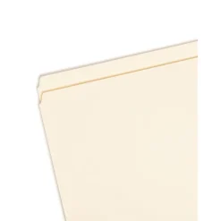 File Folders|Smead File Folder, Straight-Cut, Legal Size, Manila, 100/Bx (15300)