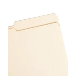 File Folders|Smead File Folders, 2/5-Cut Tab, Legal Size, Manila, 100 per Box (15385)