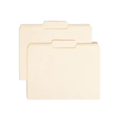 File Folders|Smead File Folders, 1/3-Cut Tab, Letter Size, Manila, 100/Box (10332)