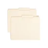 File Folders|Smead File Folders, Reinforced 2/5-Cut Tab, Letter Size, Manila, 100/Box (10376)