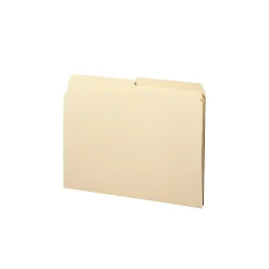 File Folders|Smead File Folders, Reinforced 1/2-Cut Tab, Letter Size, Manila, 100/Box (10326)