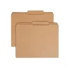 File Folders|Smead File Folders, Reinforced 2/5-Cut Tab Right Of Center, Guide Height, Letter Size, Kraft, 100/Box (10776)