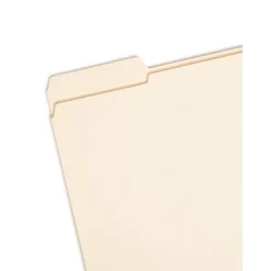 File Folders|Smead File Folders, Reinforced 1/3-Cut Tab, Letter Size, Manila, 100/Box (10335)