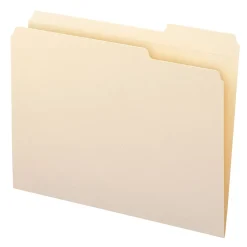 File Folders|Smead File Folders, Reinforced 1/3-Cut Tab Right Position, Letter Size, Manila, 100/Box (10337)