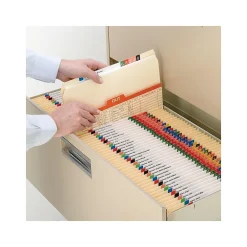 File Folders|Smead File Folders, Straight-Cut Tab, Letter Size, Manila, 100/Box (10300)