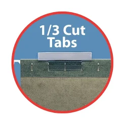 Hanging File Folders|Smead Hanging File Folders, 1/3-Cut Tab, Letter Size, Standard , 25/Box (64035) Green