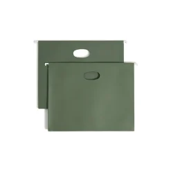 Hanging File Folders|Smead Hanging File Folders, 3 1/2" Expansion, Letter Size, Standard Green, 10/Box (64220)