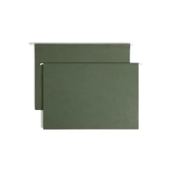 Hanging File Folders|Smead Hanging File Folders, 2" Expansion, Legal Size, Standard Green, 25/Box (64359)