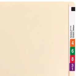 File Folders|Smead Heavy Duty End Tab File Folder, Straight-Cut Extended Tab, Letter Size, Manila, 100/Box (24250)