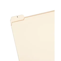 File Folders|Smead Indexed File Folder Set, Daily (1-31) Folders, Reinforced 1/5-Cut Tab, Letter Size, Manila, 31 per Set (11769)