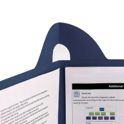 Pocket Folders|Smead Lockit 2-Pocket Presentation Folders, Dark Blue, 25/Box (87982)