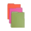 File Folders|Smead Organized Up Heavyweight Dual Tab Vertical Colored File Folders, Letter Size, Bright Tones, 6/Pack (75406)