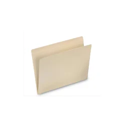 File Folders|Smead Pocket Folder, Reinforced Straight-Cut Tab, Letter Size, Manila, 50/Bx (10315)