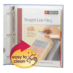 Sheet Protectors|Smead Poly 3-Ring Envelope, 1-1/4" Expansion, Letter, 8-1/2" x 11", Clear, 3 per Pack (89500)