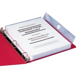 Sheet Protectors|Smead Poly 3-Ring Envelope, 1-1/4