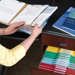 File Folders|Smead Pressboard Classification File Folder w/Wallet Divider and SafeSHIELD Fasteners, 2