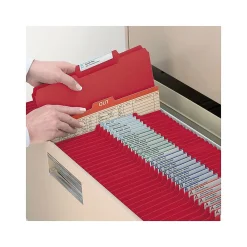 File Folders|Smead Pressboard File Folders, 1/3-Cut Tab, 1